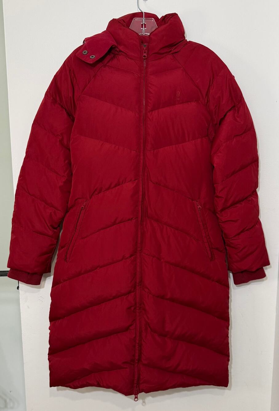 Brooklyn Industries Fjord Long Down Puffer Coat | Red | Medium